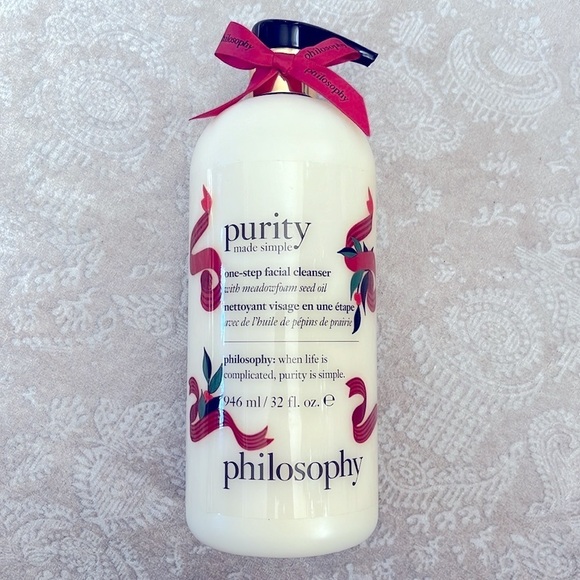 Brand New Philosophy Purity One-Step Facial Cleanser Large 32 oz Pump Christmas - Picture 1 of 8